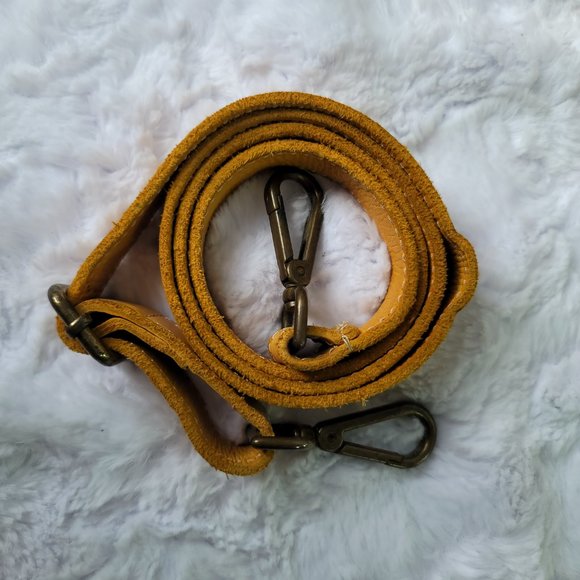 COSTANZA ROTA Yellow Floral Rivets Leather Top Handle Crossbody Bag - Picture 9 of 14